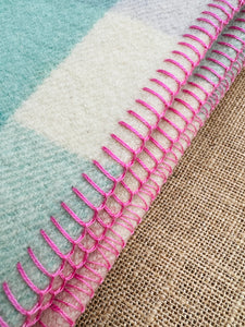 Country Pastel THROW New Zealand Wool Blanket