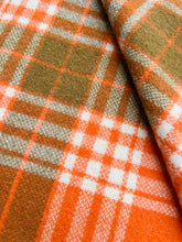 Load image into Gallery viewer, Soft Retro Orange SINGLE New Zealand Pure Wool Blanket
