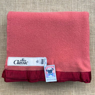 Rich Rouge Solid Colour KING SINGLE New Zealand Wool