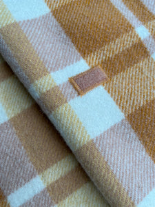 Retro Terracotta Naturals SINGLE New Zealand Wool Blanket