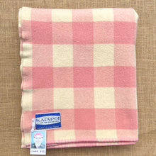 Load image into Gallery viewer, Cream &amp; Pink KAIAPOI SINGLE New Zealand Wool Blanket
