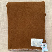 Load image into Gallery viewer, Deep Chocolate Brown SINGLE Pure New Zealand Wool Blanket
