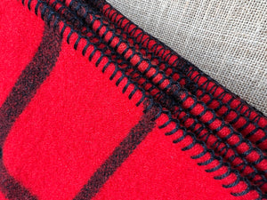 Ultra Vibrant Army Style SINGLE New Zealand Wool Blanket