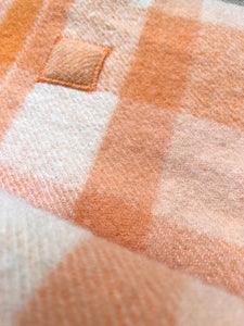 Bright Orange KING SINGLE New Zealand Wool Blanket