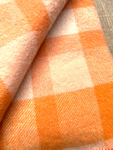 Load image into Gallery viewer, Bright Orange THROW/COT New Zealand Wool Blanket
