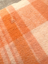 Load image into Gallery viewer, Bright Orange THROW/COT New Zealand Wool Blanket
