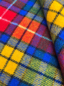 BUCHANAN Tartan Rob Roy TRAVEL RUG New Zealand Wool Blanket