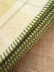 Neutrals Plaid SINGLE KAIAPOI New Zealand Wool Blanket