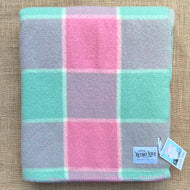 Gorgeous Pastel SINGLE New Zealand Wool Blanket
