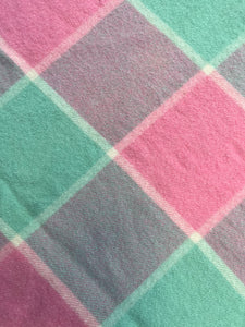 Gorgeous Pastel SINGLE New Zealand Wool Blanket