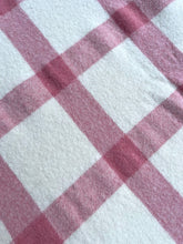 Load image into Gallery viewer, Pink Plaid Classic SINGLE New Zealand Wool Blanket
