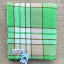Load image into Gallery viewer, Gorgeous Green Apple SINGLE New Zealand Wool Blanket
