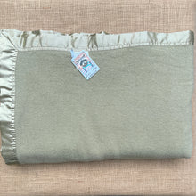 Load image into Gallery viewer, Solid Light Sage Green KING Pure Wool Blanket *Bargain Blanket*
