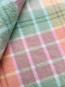 Fluffy and Extra Thick Large Capri SINGLE Pure Wool Blanket