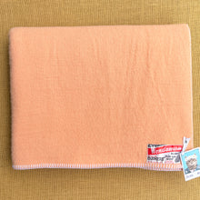 Load image into Gallery viewer, Soft Vintage Peach DOUBLE Pure New Zealand Wool Blanket
