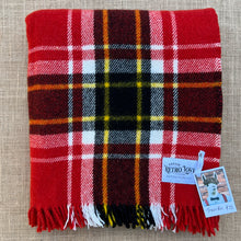 Load image into Gallery viewer, Classic Red &amp; Black TRAVEL RUG New Zealand Wool Blanket
