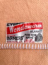 Load image into Gallery viewer, Soft Vintage Peach DOUBLE Pure New Zealand Wool Blanket
