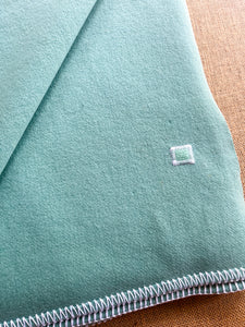 **BARGAIN** Sea Turquoise SINGLE Robinwul New Zealand Wool Blanket