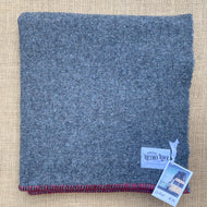 Light Small SINGLE Army Grey New Zealand Wool Blanket