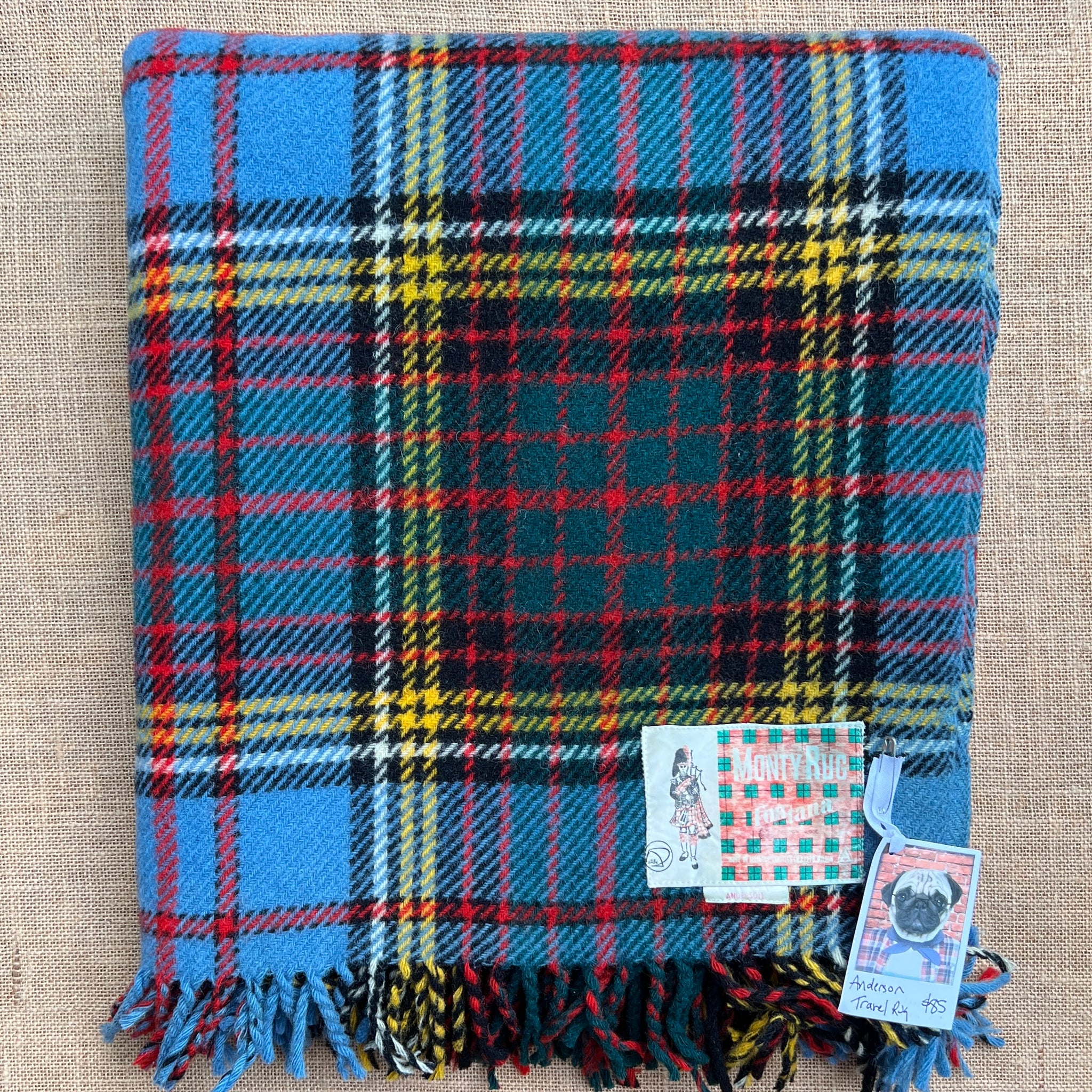 Wool Travel Rug Vintage ANDERSON Tartan TRAVEL RUG New Zealand Wool Blanket – Fresh ...