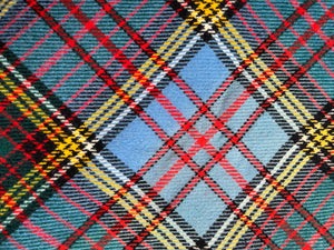 Vintage ANDERSON Tartan TRAVEL RUG New Zealand Wool Blanket