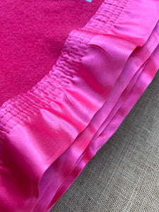 HOT HOT Pink SINGLE New Zealand Wool Blanket