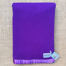 Load image into Gallery viewer, Super Bold Purple Extra Long SINGLE New Zealand Wool Blanket
