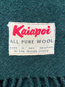 Collectible Kaiapoi TRAVEL RUG - Dark Green, Red and Cream