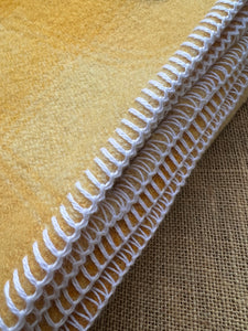 Gold Retro SINGLE New Zealand Wool Blanket
