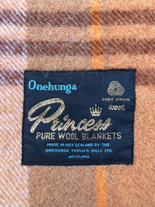 Ultra Thick & Fluffy ONEHUNGA WOOLLEN MILLS SINGLE Pure Wool Blanket
