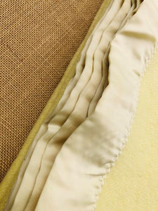 Lemon Thick SINGLE Wool Blanket PRINCESS Onehunga - Fresh Retro Love NZ Wool Blankets
