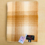 Thick SINGLE Wool Blanket by Robinwul of Canterbury - Fresh Retro Love NZ Wool Blankets
