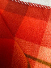 Load image into Gallery viewer, Intense Orange KING SINGLE Wool blanket - WARMA! - Fresh Retro Love NZ Wool Blankets
