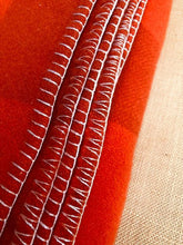 Load image into Gallery viewer, Intense Orange KING SINGLE Wool blanket - WARMA! - Fresh Retro Love NZ Wool Blankets

