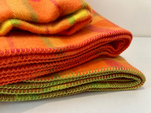 "Tangy Fruits" (New Wool) SINGLE New Zealand Wool Blanket