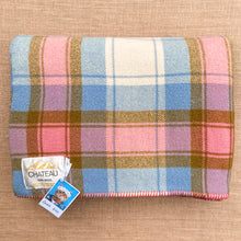 Load image into Gallery viewer, Gorgeous Check DOUBLE Pure New Zealand Wool Blanket.
