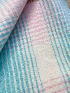 Pastel Sorbet SINGLE New Zealand Wool Blanket.