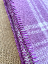 Load image into Gallery viewer, Super soft Blush Mauve THROW/SINGLE New Zealand Wool Blanket (no label)
