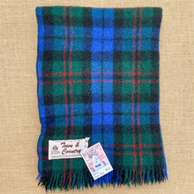 Load image into Gallery viewer, Lightweight Blue and Green KNEE/THROW New Zealand Wool
