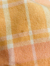 Load image into Gallery viewer, Apricot Peach SINGLE with cute HEART repair New Zealand Wool Blanket

