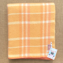 Load image into Gallery viewer, Beautiful Peach and Lemon Soft SINGLE New Zealand Wool Blanket.
