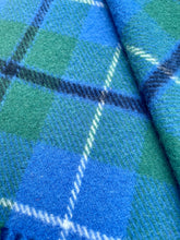 Load image into Gallery viewer, ANCIENT GREEN DOUGLAS Clan Tartan Monty TRAVEL RUG Collectible New Zealand Wool
