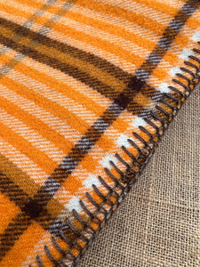 JAFFAS Coloured Retro QUEEN New Zealand Wool Blanket