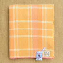 Load image into Gallery viewer, Apricot Peach SINGLE with cute HEART repair New Zealand Wool Blanket
