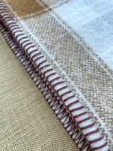 Load image into Gallery viewer, Natural Oatmeal Brown SINGLE Galaxie New Zealand Wool Blanket
