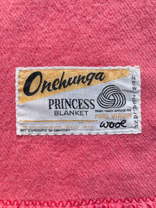 Soft & Pretty SINGLE Wool Blanket PRINCESS Onehunga Woollen Mills