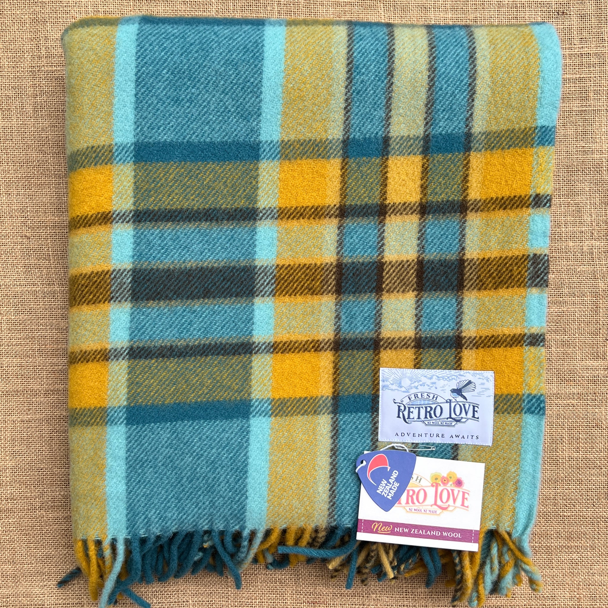 Traveling Rug Trekking The Tussock TRAVEL RUG - Alternate colourway (Now just ONE le ...