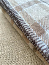 Load image into Gallery viewer, Warm Browns SMALL SINGLE/THROW New Zealand Wool Blanket
