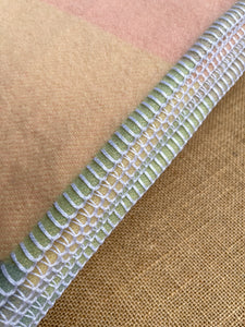 Pretty Pastel Sorbet Colours SINGLE New Zealand Wool Blanket
