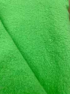 Vibrant Lime, Super Thick SINGLE New Zealand Wool Blanket